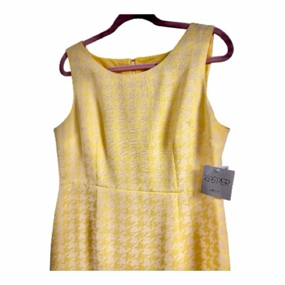 Kasper Yellow Mini Dress - Picture 4 of 7